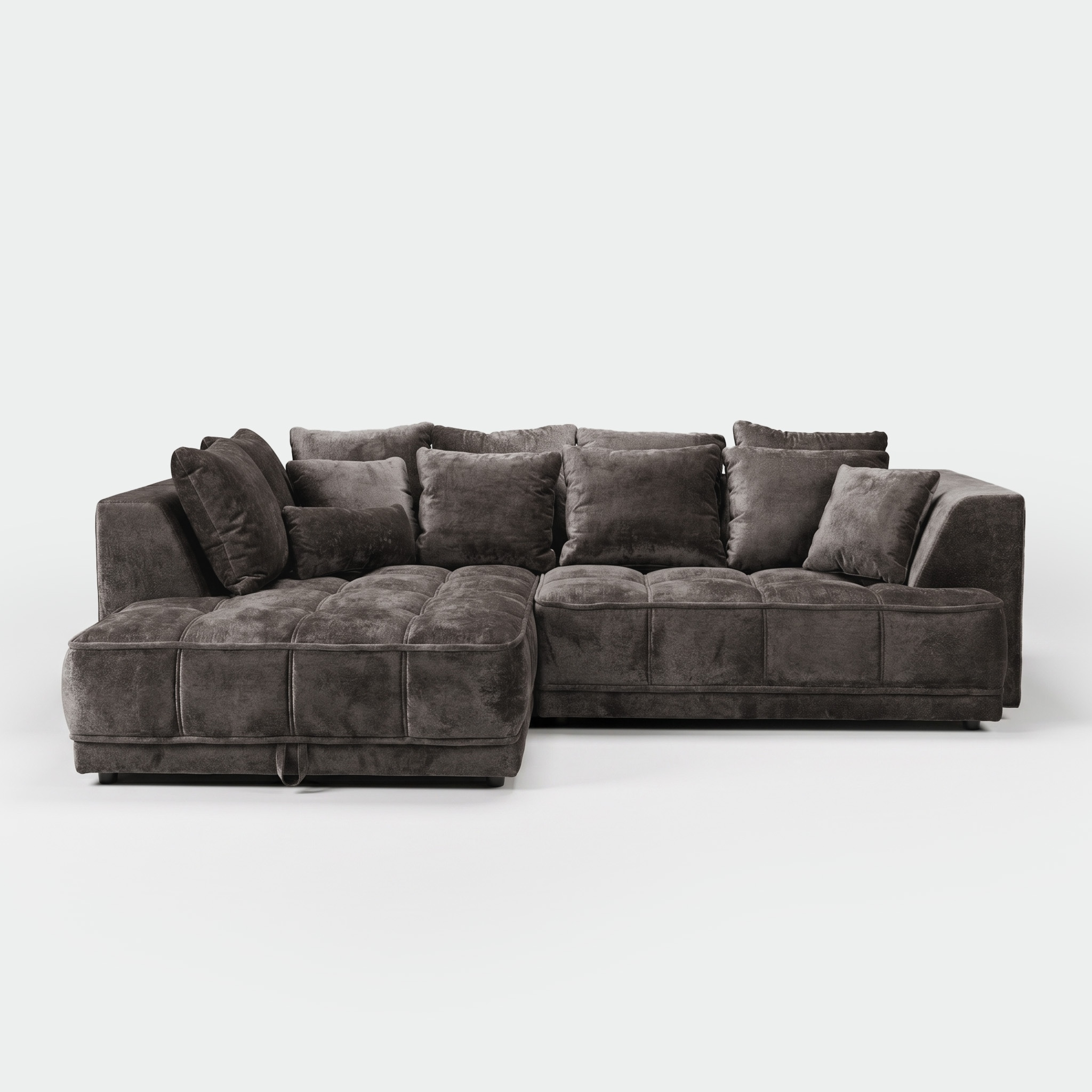 Tignes Left Corner Sofa with Storage Mocha