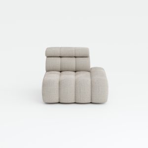 Bergamo right end chaise soft champagne