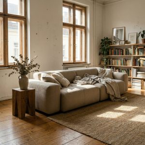 sofa in apartment