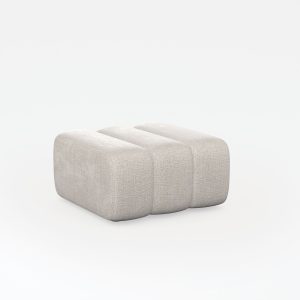 Bergamo footstool soft champagne